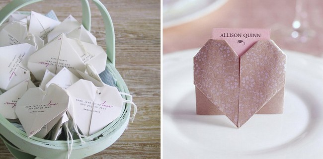 5 Easy Diy Origami Wedding Ideas Southbound Bride 1025