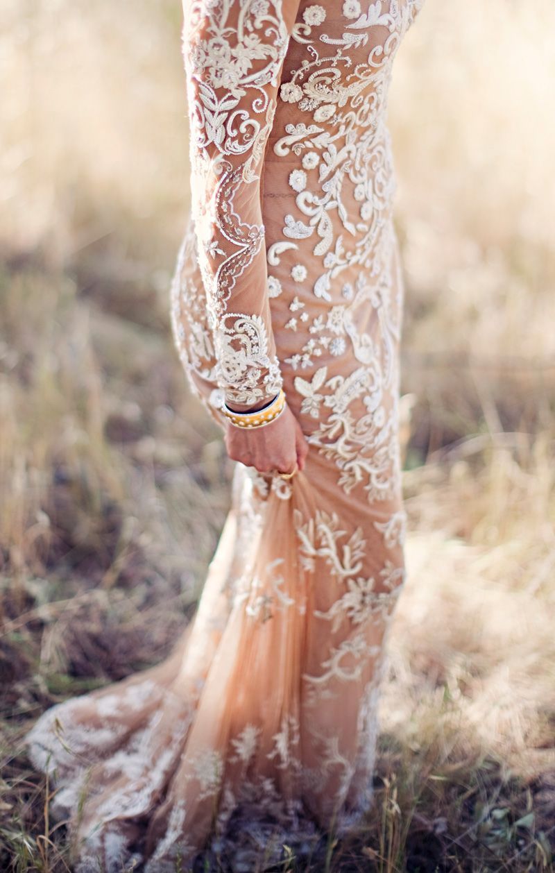 Nude Lace Wedding Dresses Southbound Bride