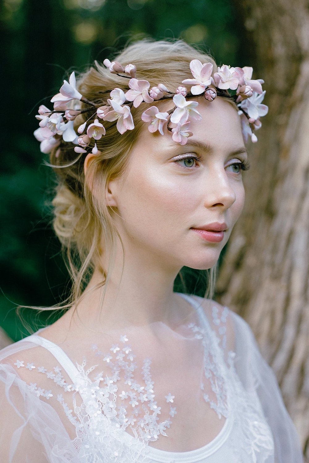 Flower Crown and Veil, Weddings, Hair and Makeup