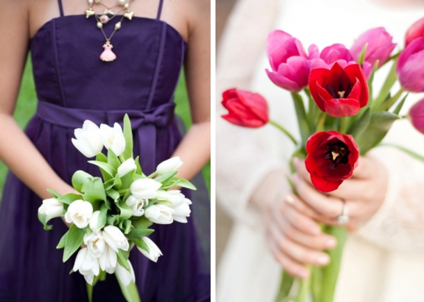 Bridesmaid Tulip Bouquets