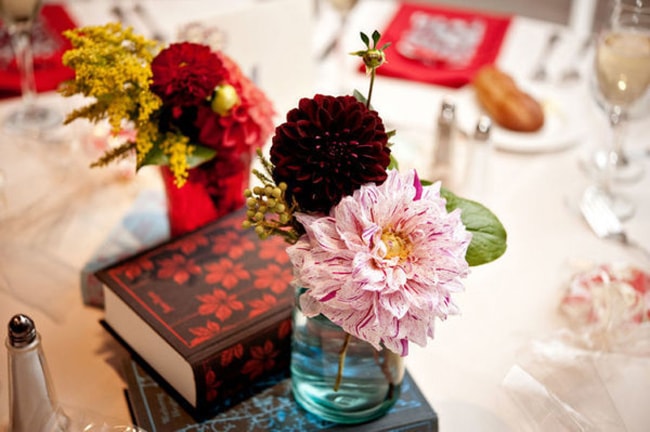 Literary Wedding Ideas Penguin Books Centerpiece