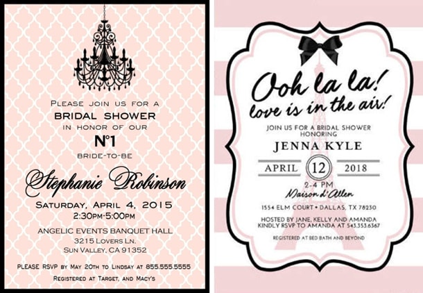 Chanel Bridal Shower Invitation 002 – SouthBound Bride