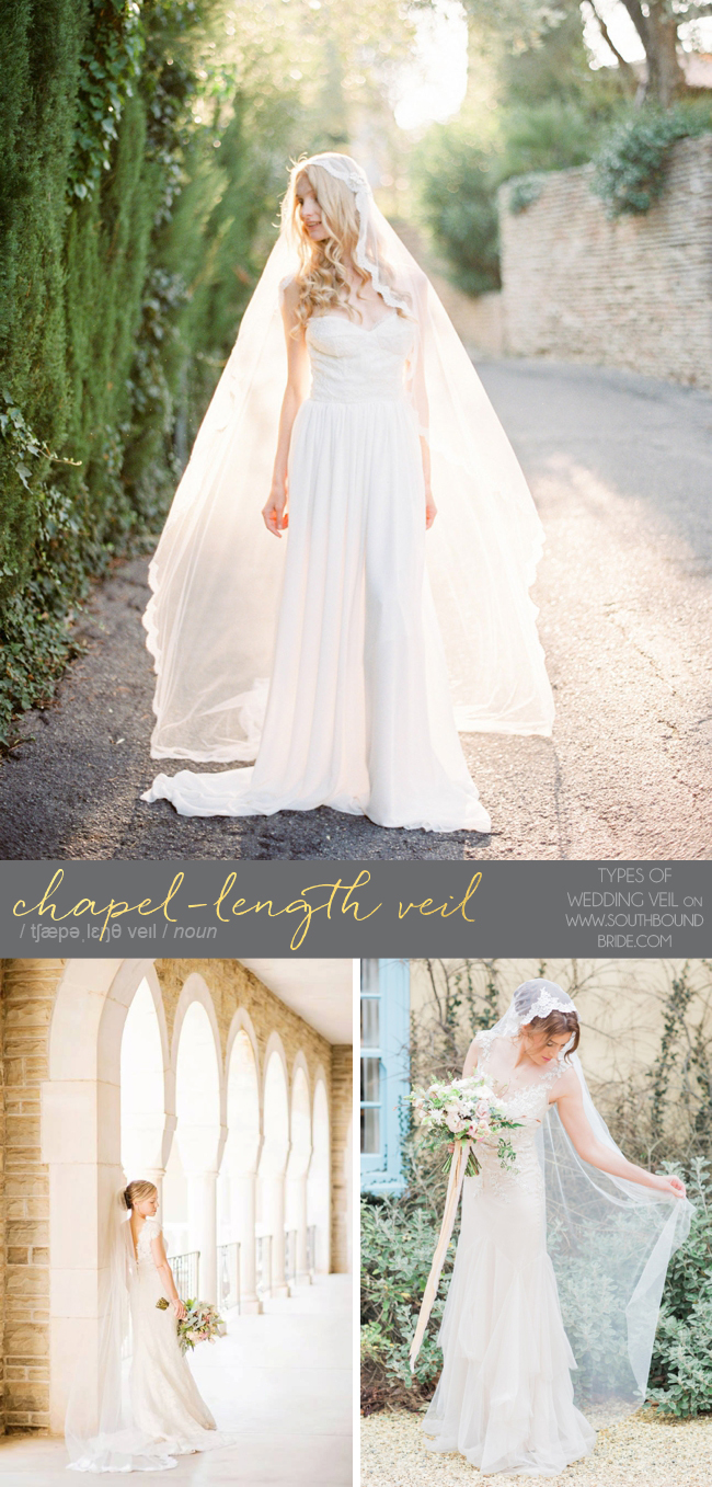 Chapel Length Veil | Different Types of Wedding Veil | SouthBound Bride