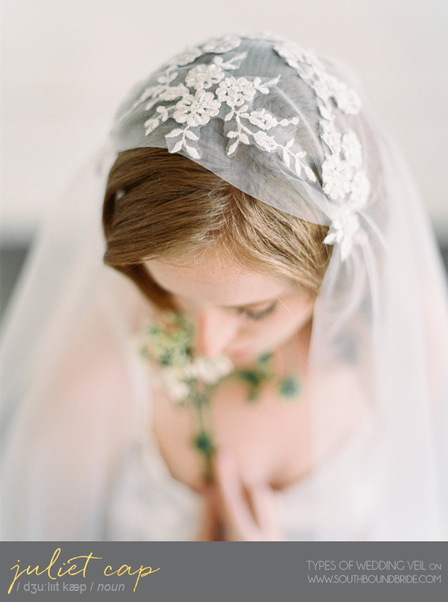 Juliet Cap Veil | Different Types of Wedding Veil | SouthBound Bride