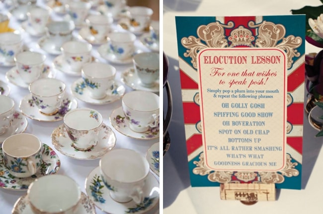 London Union Jack British Royal Wedding Themed Bridal Shower