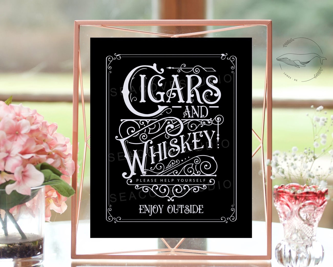 Wedding Whisky Bar Sign
