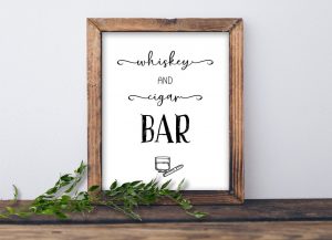 Wedding Whisky Bar Sign
