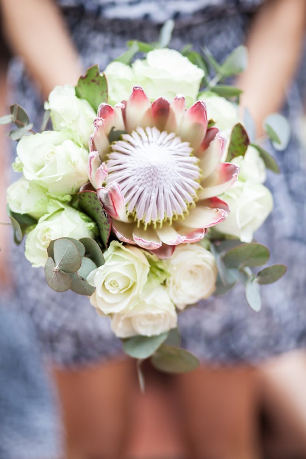 Protea & Rose Bridesmaid Bouquet