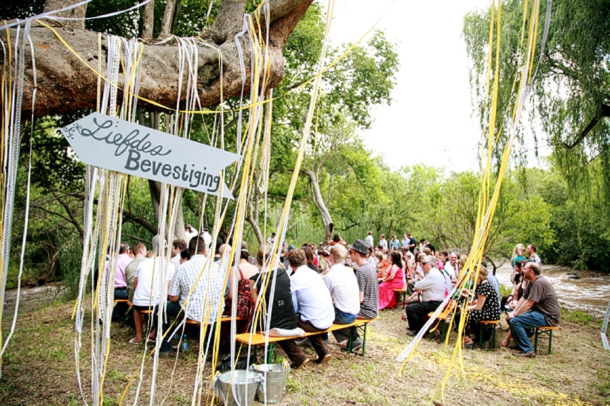 Ribbon Ceremony Decor | Image: As Sweet As Images