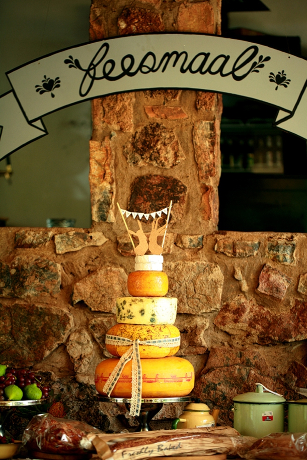 Cheese Wheel Wedding Cake | Image: As Sweet As Images