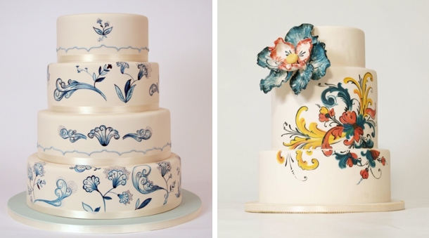Paint it Pretty Hand Painted Wedding Cakes