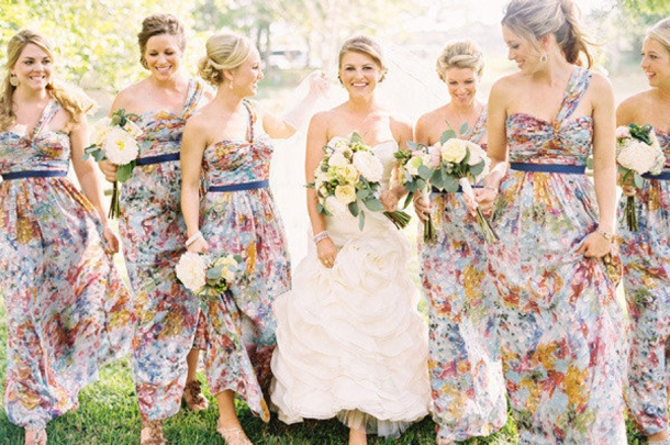 maid of honor floral dress