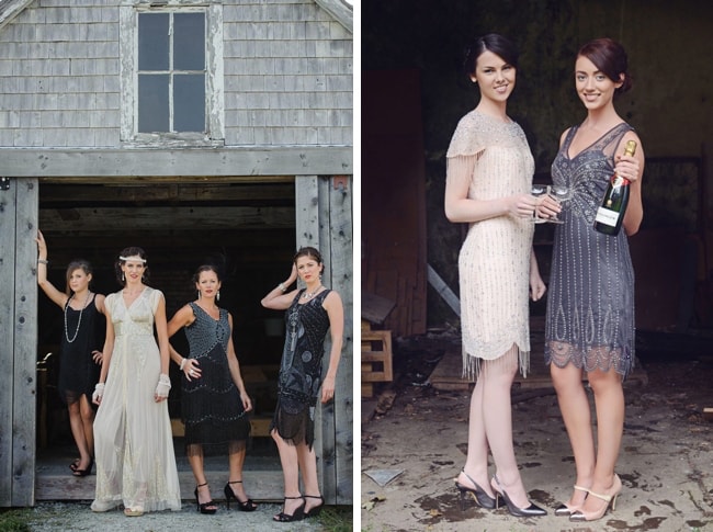 gatsby themed bridesmaid dresses