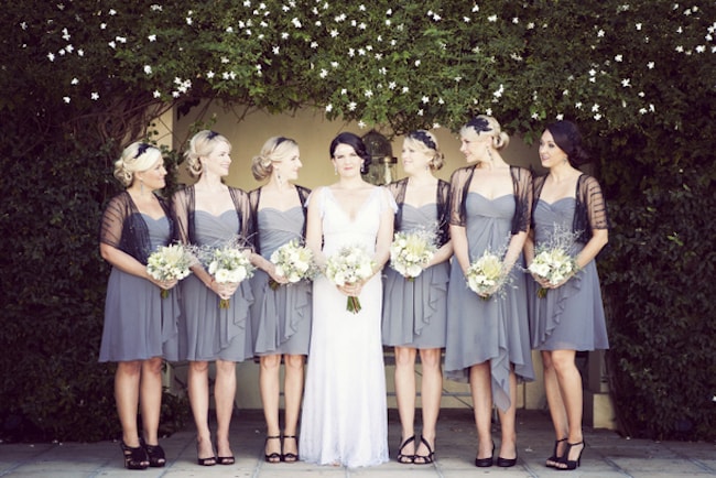 20's themed bridesmaid dresses