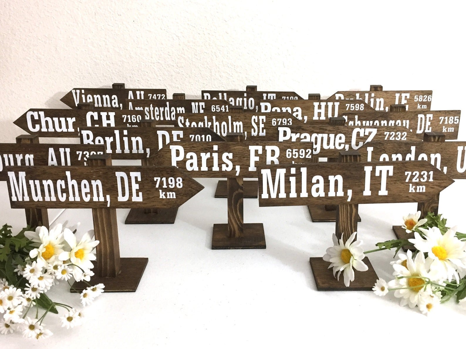 Unique Creative Wedding Table Name Signs from Etsy