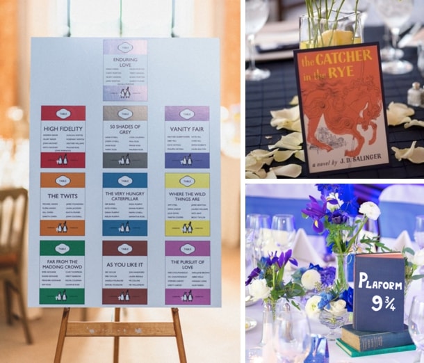 Literary Wedding Table Names