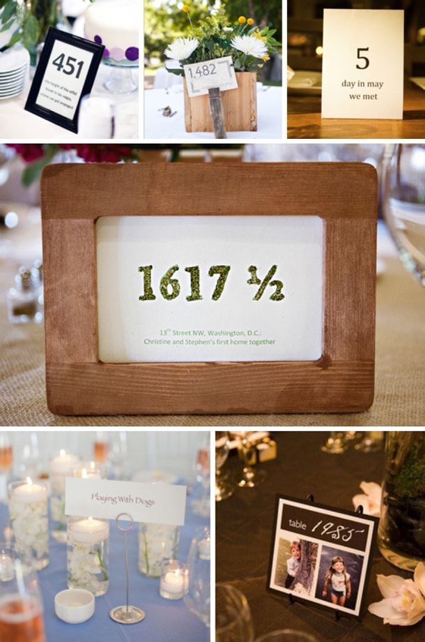 Personalized Table Numbers