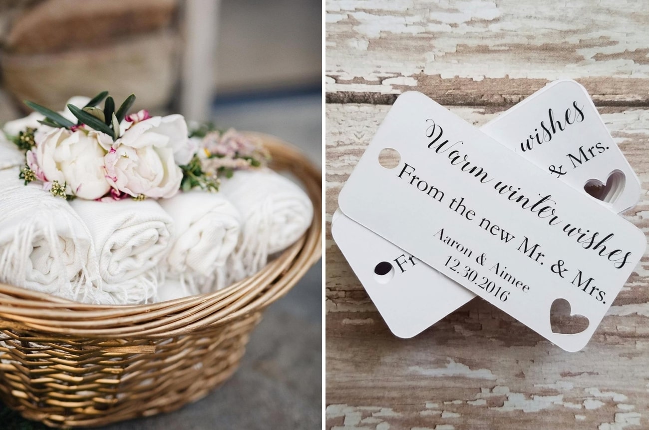 Winter Wedding Favour Ideas