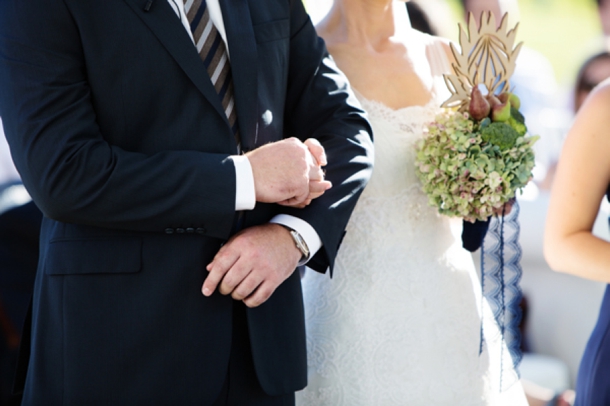 Stylish Contemporary Wedding with Lasercut Protea Details