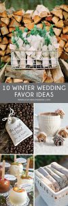 Winter Wedding Favour Ideas