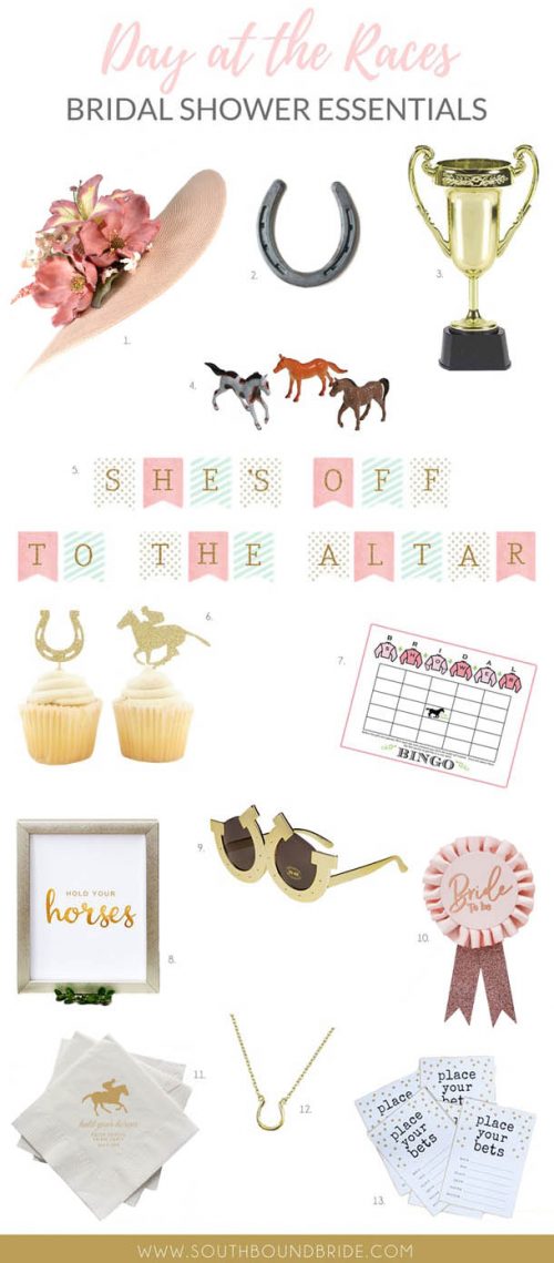 Horse Race Themed Bridal Showers