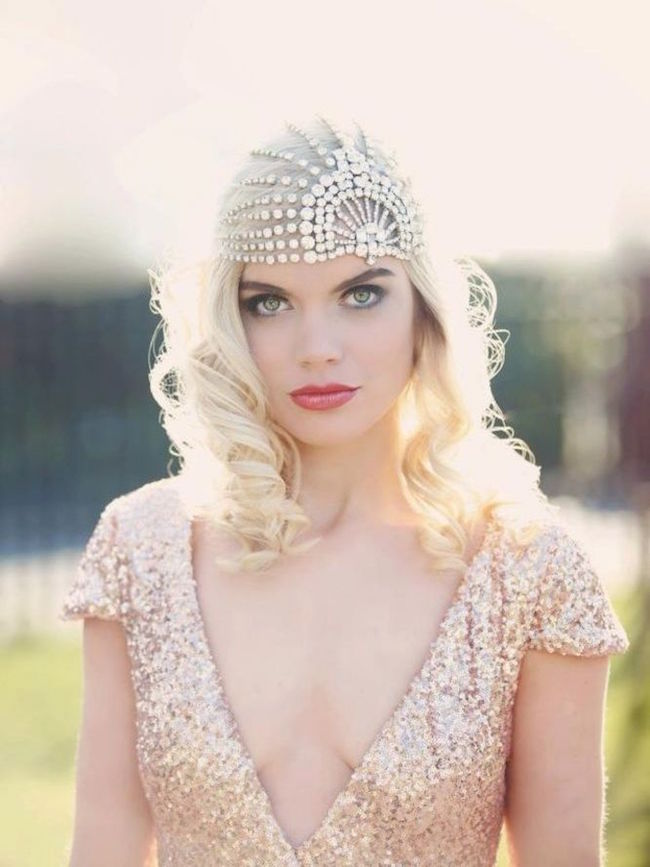 1920s Gatsby Glam Bridal Hair Inspiration | SouthBound Bride