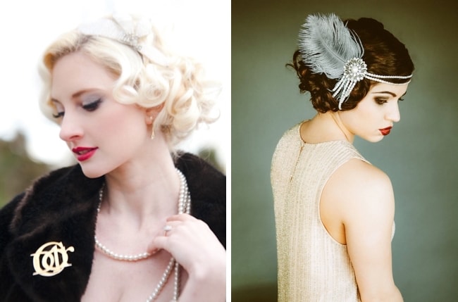 1920s Gatsby Glam Bridal Hair Inspiration Southbound Bride