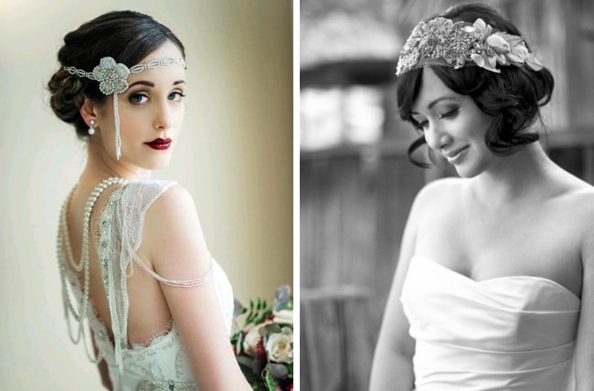 1920s Gatsby Glam Bridal Hair Inspiration Southbound Bride