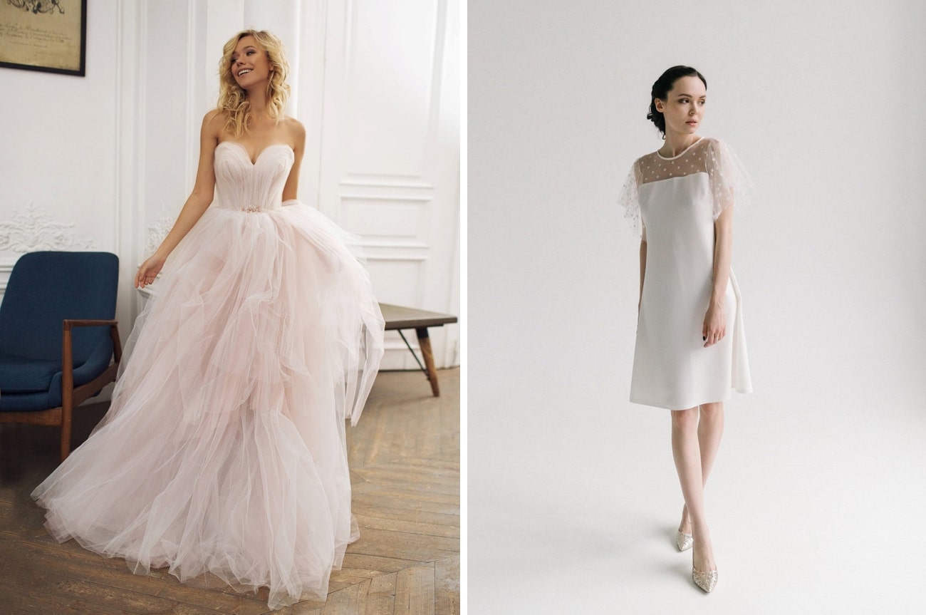 Wedding Dresses for an Inverted Triangle Body #lacelebrant