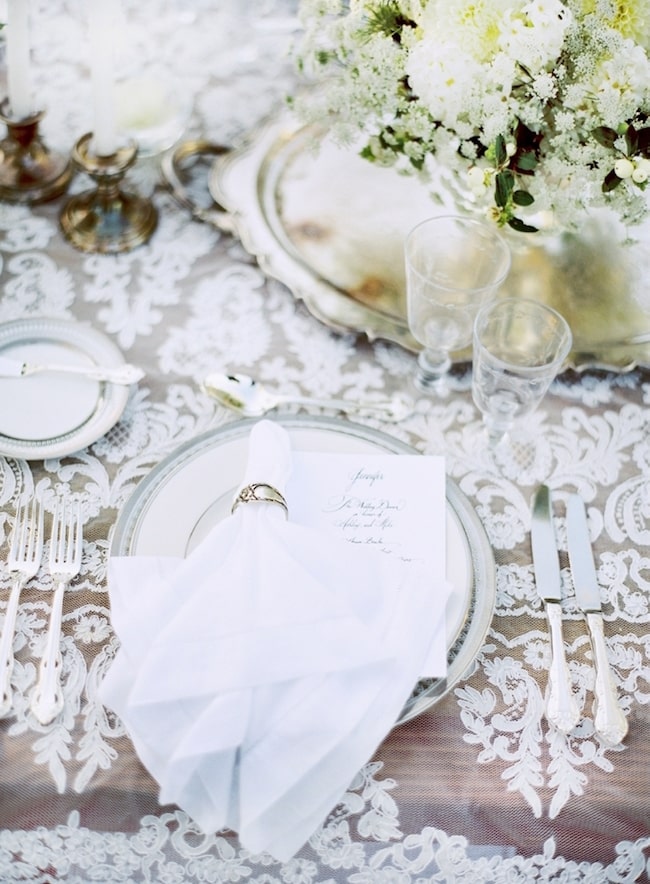 Lace Wedding Table Linens