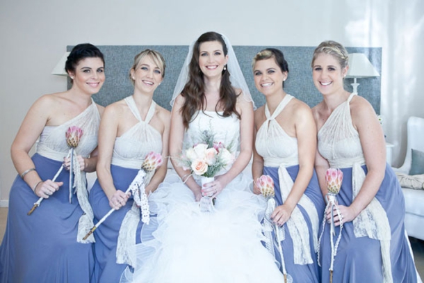 Two tone hot sale bridesmaid dresses