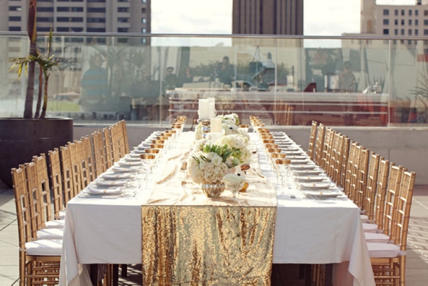 Sequin Table Linens