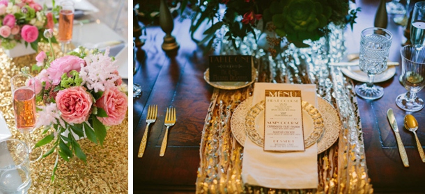 Sequin Table Linens