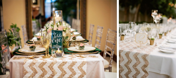 Rose Gold Sequin Table Runners