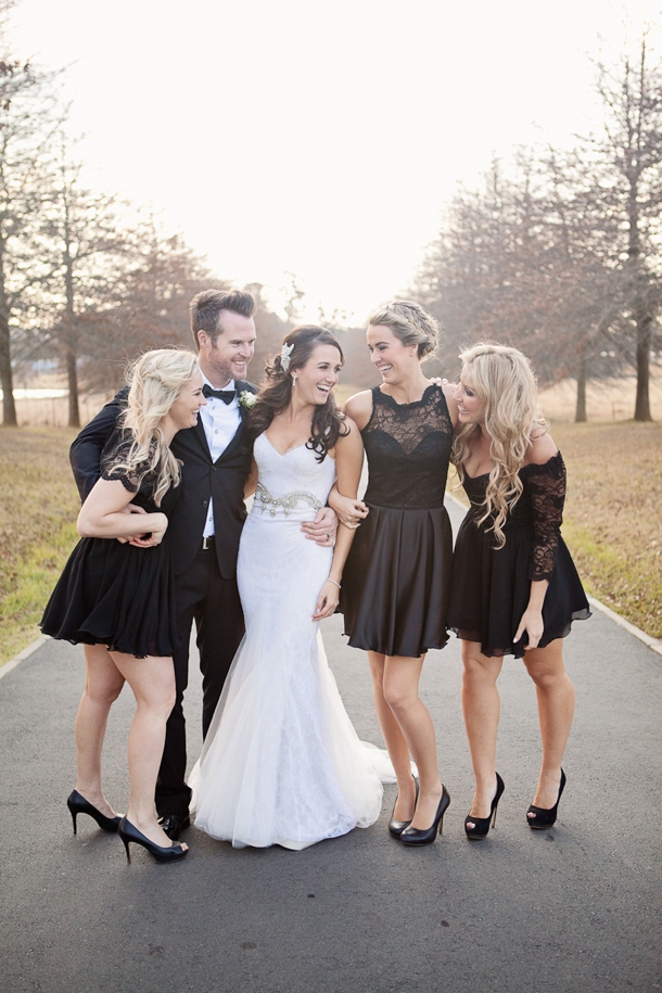 black bridesmaid dresses