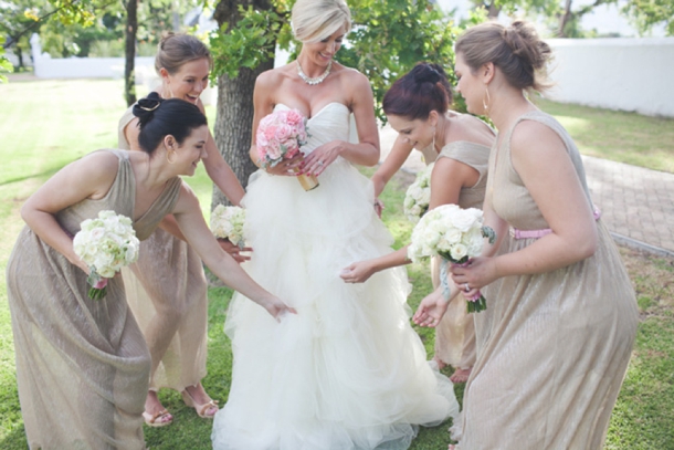 Romantic Blush & Gold Allee Bleue Wedding by Lara Scott {Melissa & Lutgen}