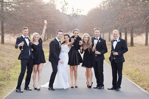 winter black tie wedding