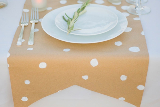 Brown paper tablecloth - Ideas - edding