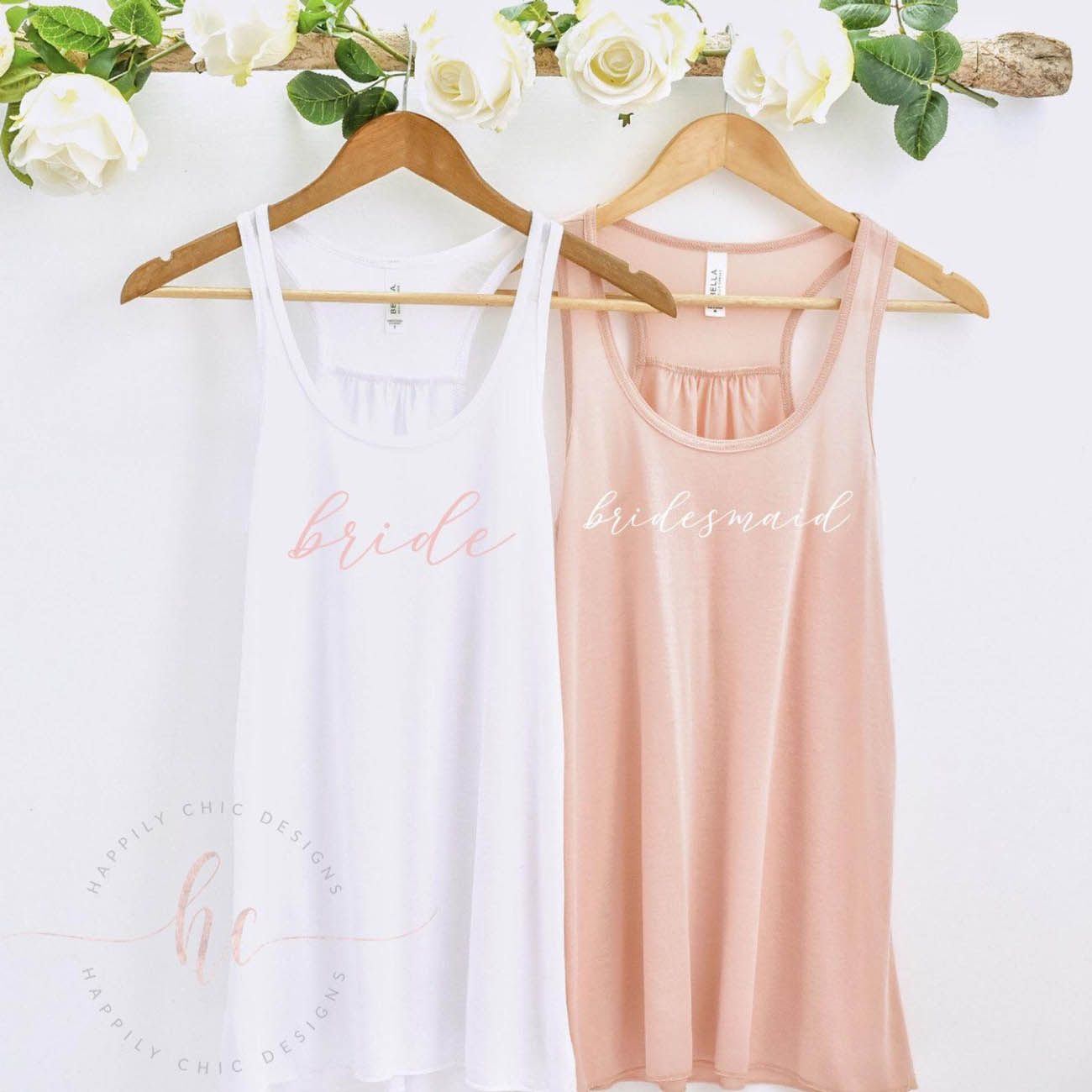 bridesmaid tank tops for getting ready