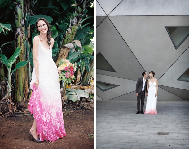 Dip Dye Ombre Wedding Dresses