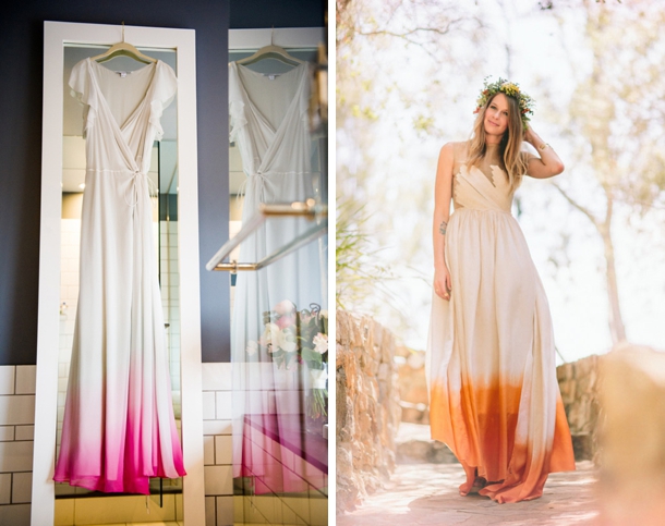  Dip  Dye  Ombre Wedding  Dresses 