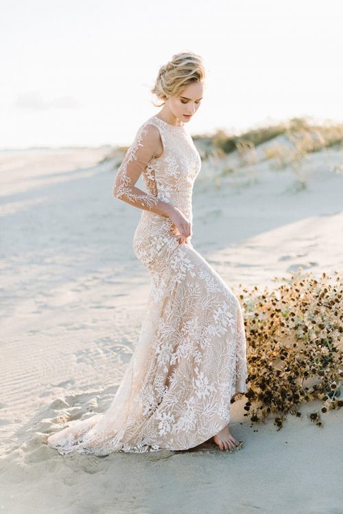 nude-lace-wedding-dresses-southbound-bride