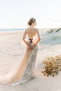 nude lace wedding dresses