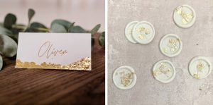 gold leaf wedding ideas