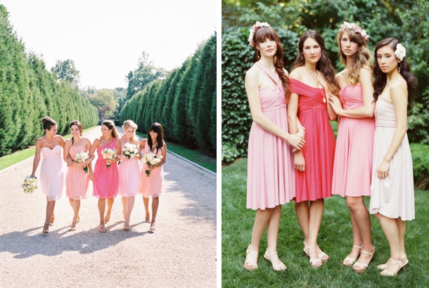 Pink ☀ Blush Bridesmaid Dresses ...