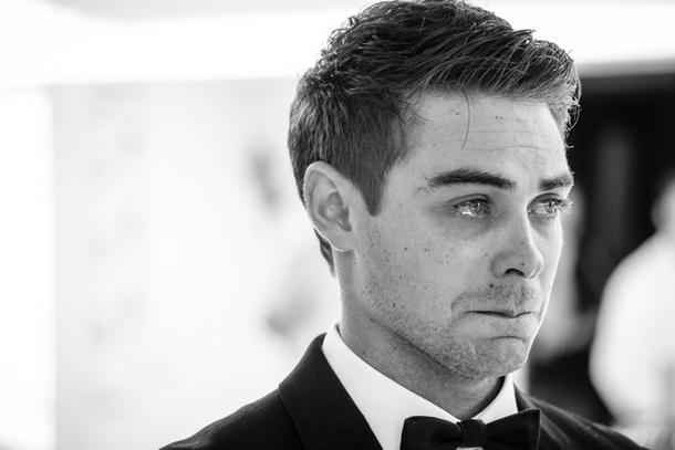 Emotional Groom at Wedding Ceremony | Credit: Lad & Lass