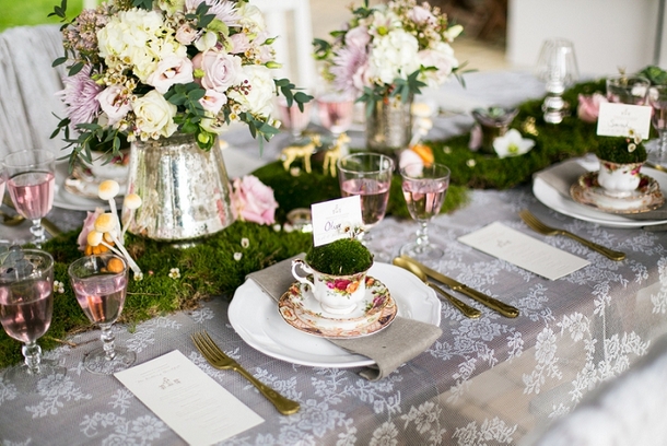 Whimsical Woodland Wedding Table Decor | Credit: Anneli Marinovich (10)