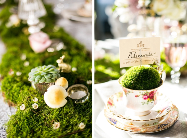 How to use moss in wedding table decor | Credit: Anneli Marinovich (9)