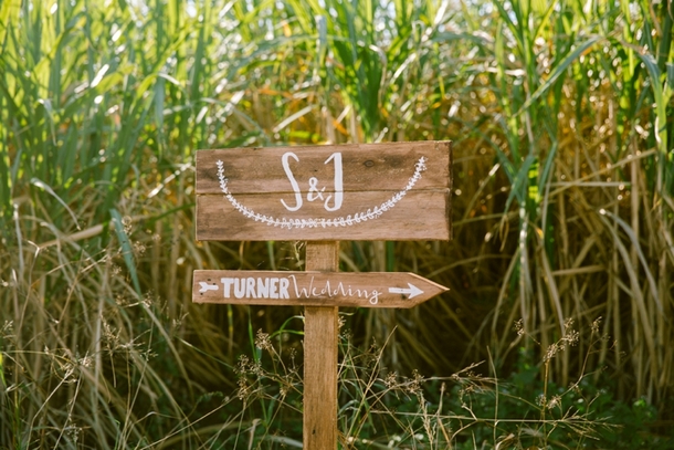 Wooden Direction Sign | Credit: Lad & Lass