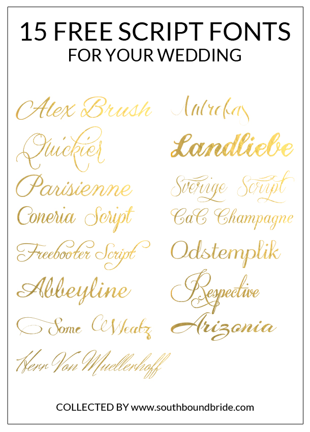 free wedding fonts with alex brush